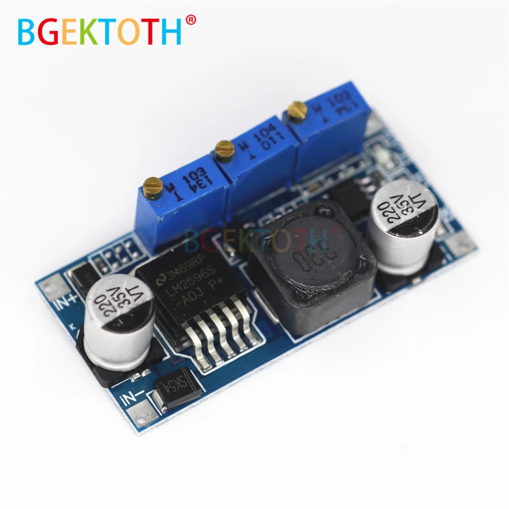 

LM2596 DC-DC Step Down CC CV модуль питания светодиодный драйвер зарядное устройство для аккумулятора регулируемое LM2596S постоянный ток напряжение хорошее