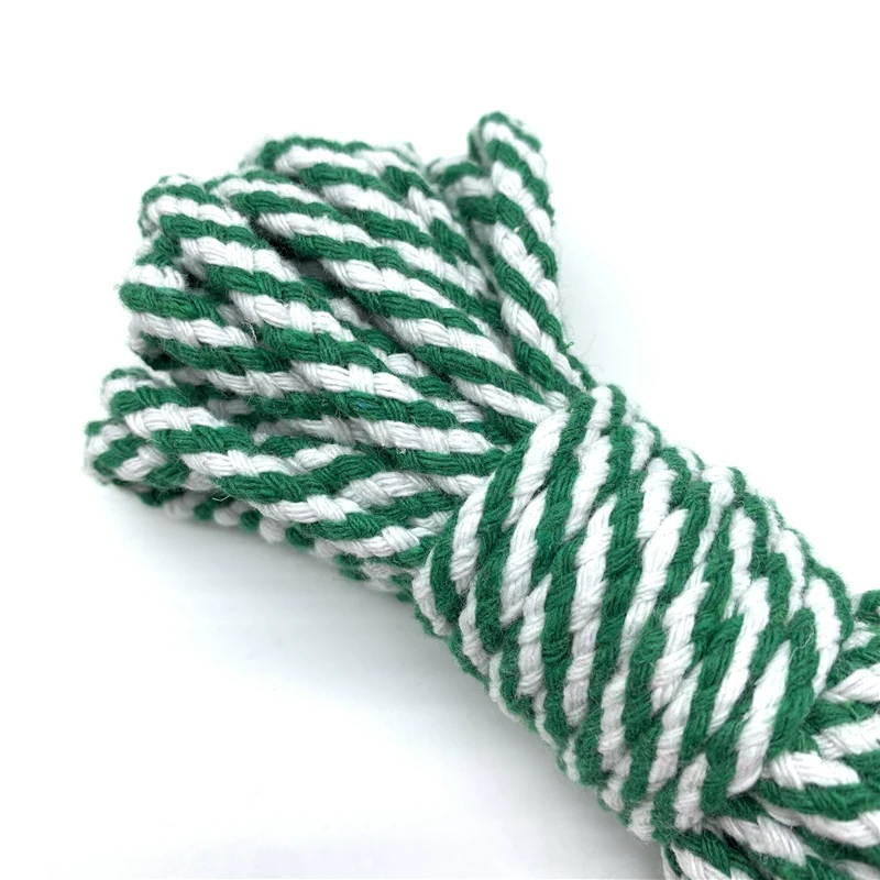 5yards/Lot 6mm Cotton Rope Craft Decorative Twisted Cord Rope For Handmade Decoration DIY Lanyard Ficelles Couleurs Thread Cord cotton rope