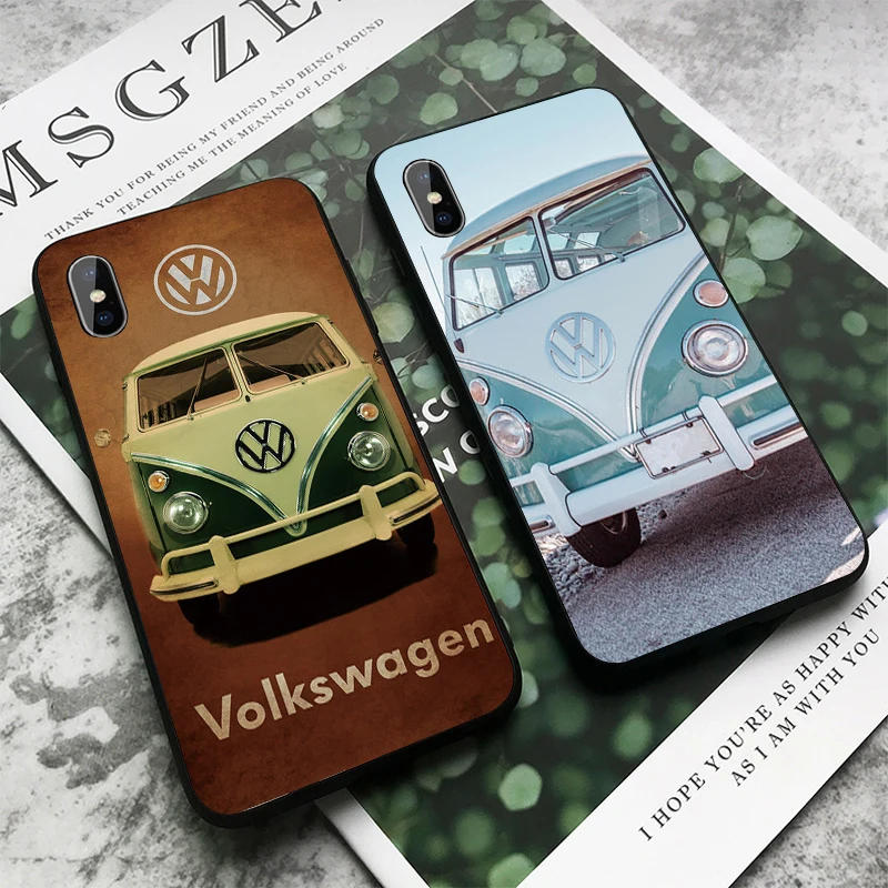 Чехол для телефона для iPhone 11 Pro Max XR XS MAX X volkswagen для Apple 8 7 6 5S s Plus Мягкий Силиконовый ТПУ Матовый чехол Funda para