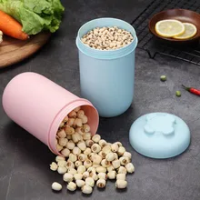 Кухонный пищевой контейнер для чая, кофе, конфет, резервуар для хранения, герметичные банки, пластиковые зерна, коробка для закусок, банка для печенья