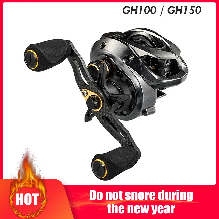 2019 Winter Fishband Baitcasting Reel Gh100 Gh150 7.2: 1 Carp Bait Casting Reel Fishing For Perch Tilapia Bass Fishing Tackle