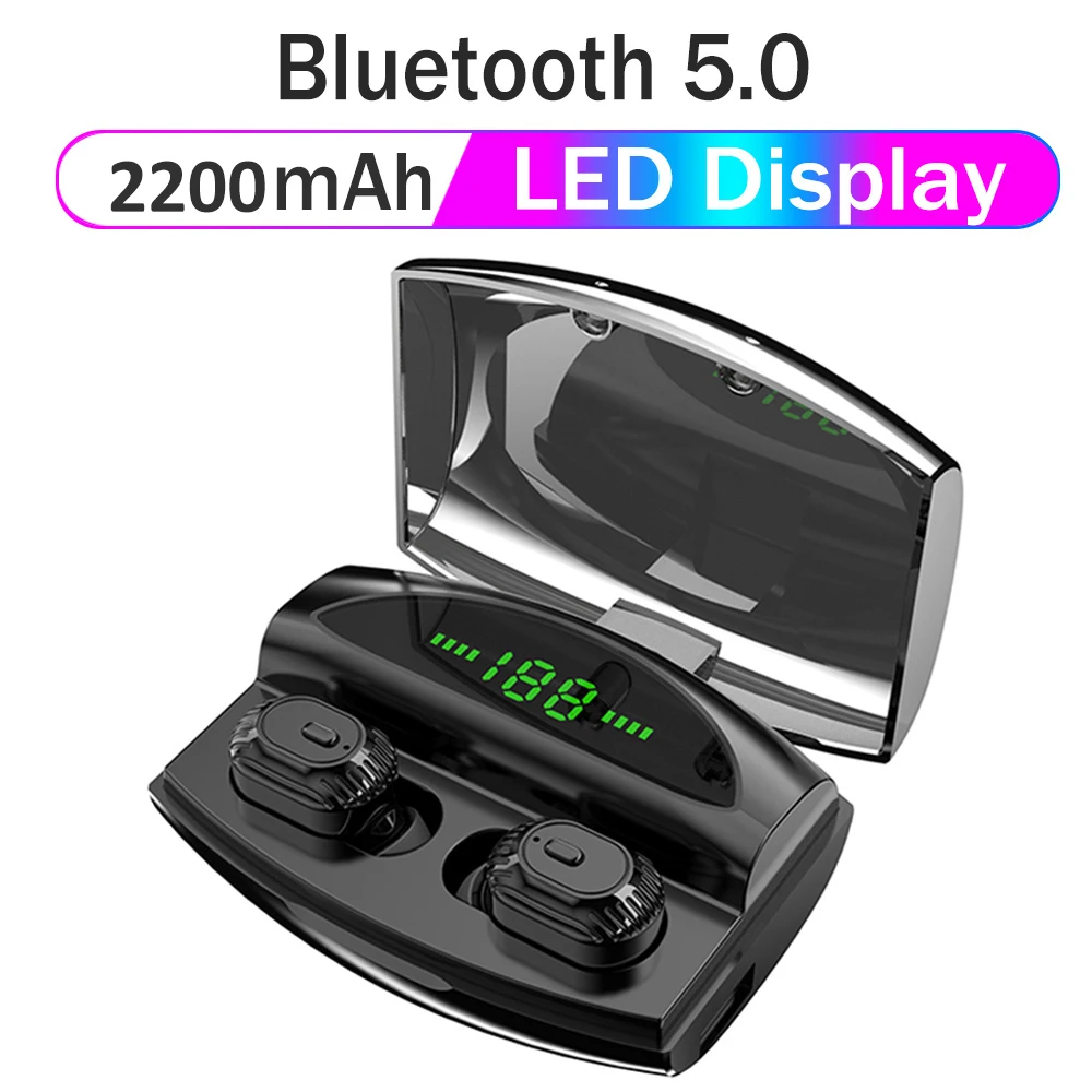 XG-20 TWS беспроводные Bluetooth наушники 5,0 8D стерео светодиодный цифровой дисплей зарядка кабина мини невидимая Спортивная гарнитура