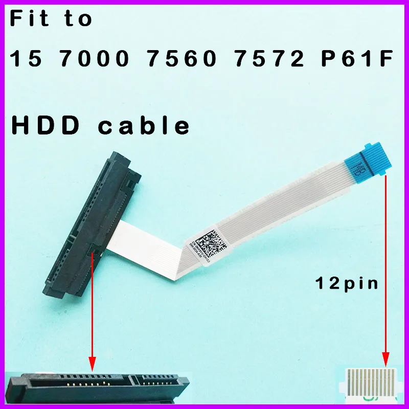 New original HDD CABLE For DELL 15 7000 7560 7572 P61F BKA50 FFC NBX00020000 HARD DIRIVER DISK CABL CONNECTOR 0NH9YV NH9YV | Компьютеры и