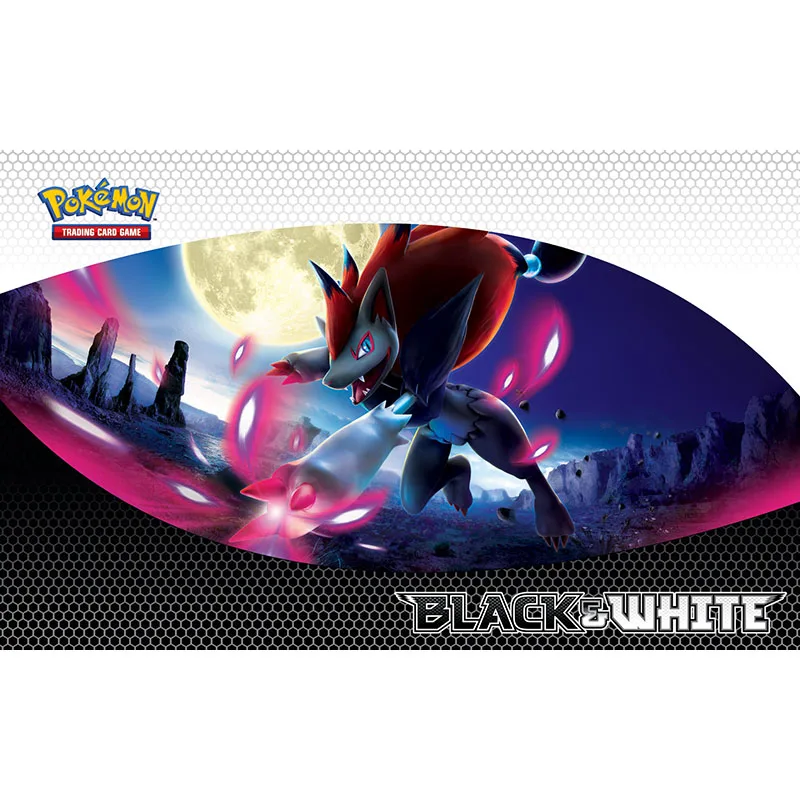 

Takara Tomy Pokemon Anime Playmat Zoroark Trading Card Game Monsters Mouse Mat Foam Board Gaming Pad Toys for Children