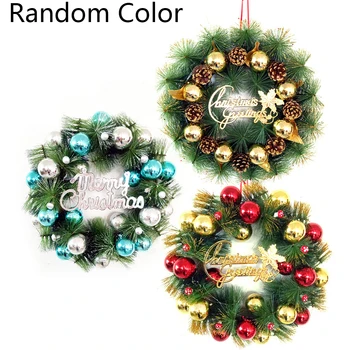 

Decoration Wreath Christmas Party Artificial Decorative Door Fir Natural