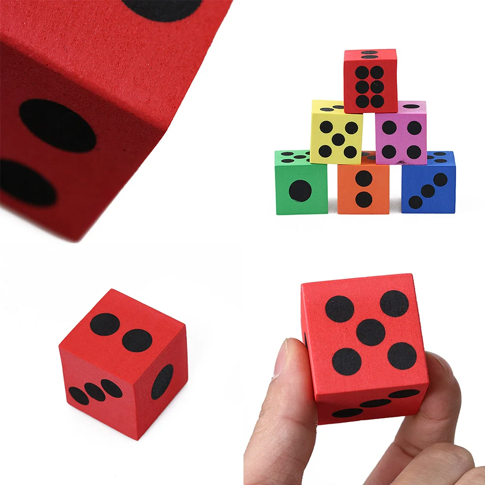 

1PC Ultra Light Candy Color Mini Foam Dice Color Random By Entertainment Learning Resources Soft Maths Dice Toys For Children