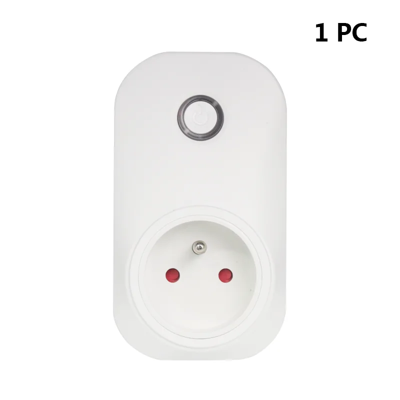 1 PC Wifi умная розетка питания 16А FR стандартная вилка Интеллектуальный таймер розетка электрическая Tuya умная Беспроводная розетка дистанционного управления - Тип: 1 PC
