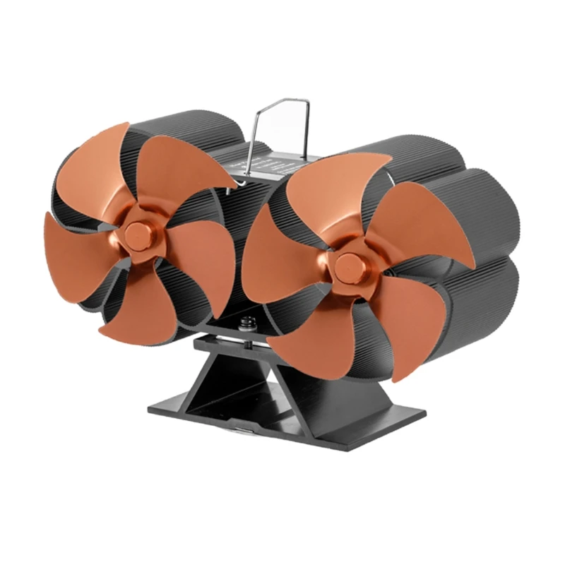 10 Blades Eco-friendly Fireplace Fan Heat Powered Stove Wood Stove Fan for  Wood Burning Larger Air Flow BG703T Efficient