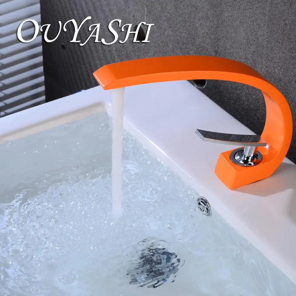 OUYASHI современный кран для ванной комнаты Смеситель для воды кран Одной ручкой одно отверстие элегантный