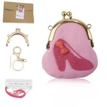 

Embroidery Purse Making Kits Cross Stitch Needlework Sewing Stitching Quilting Handmade Mini Coin Purse kits