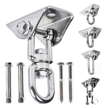 

250 kg Capacity Stainless Steel Ceiling Hook 360° Rotating Swing Hook for Concrete Wood Hammock Veranda Seat Chair Swing Etc