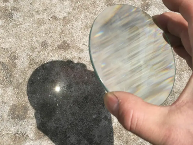 Loupe 100mm - Lentille Convexe En Verre Optique K9 - Facteur De