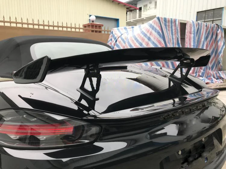 Углеродного волокна/ABS задний спойлер для Porsche Cayman 718 987 997 998 981 911 Boxster GT4 на крышке багажника Спойлеры крыльев