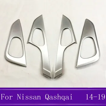 

4Pcs/set ABS Chrome Interior Inner Door Handle Catch Cover Trim Surround Frame Garnish Fit For Nissan Qashqai J11 2014-2019 fast