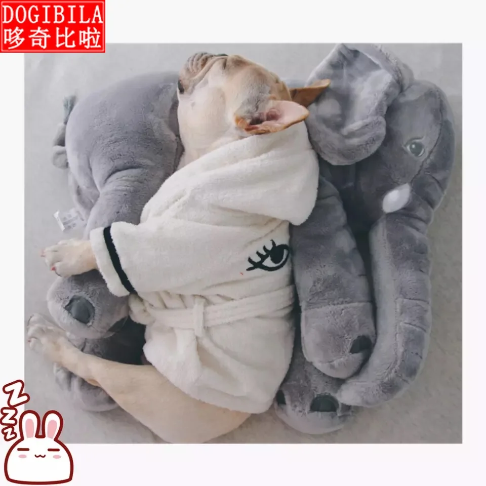 

The elephant doll fighting method Tactic Corgi Shiba Tobago bit sleeping partner pet cat dog toy pillow