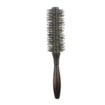 

Walnut Pig Bristle High Temperature Anti-static Inner Buckle Straight Hair Curling Comb Cylinder Roller Comb
