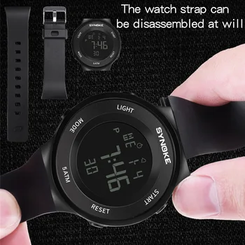 Men Sports Watch SYNOKE Women Electronic Watches Removable strap Fashion Digital Wristwatch 5Bar Waterproof Reloj Deportivo New 3