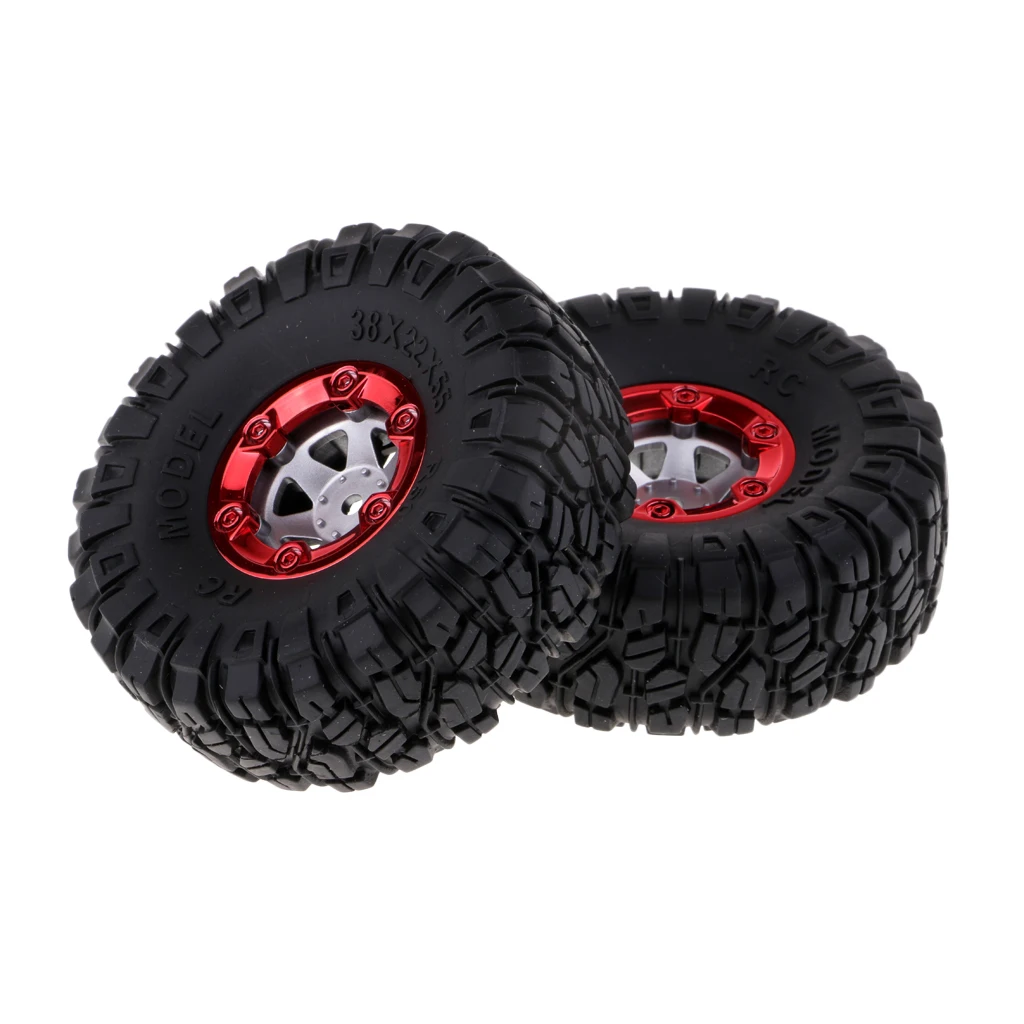 1:12 RC Vehicle Model 100mm Tire Tyres 12mm Wheel Hex Rim For 12428 12423 2x