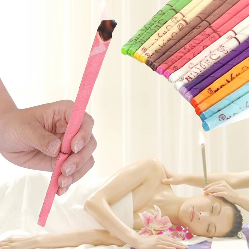 

2pcs Ear Candling Ear Candle Therapy Ear Cleaning Nursing Tools Natural Candling Therapy Body Coning Healthy Natural Beewax SPA