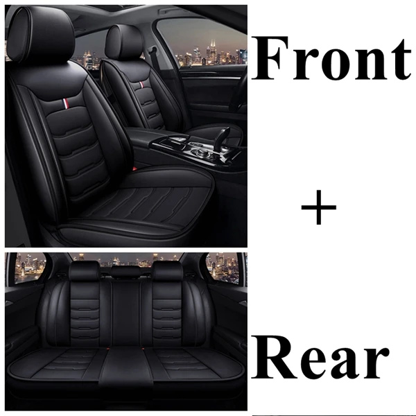 Полный чехол для сиденья автомобиля DODGE Challenger Ram Rampage caliber Nitro NEON Caravan jource Dart Avenger Dacia duster Logan - Название цвета: black standard