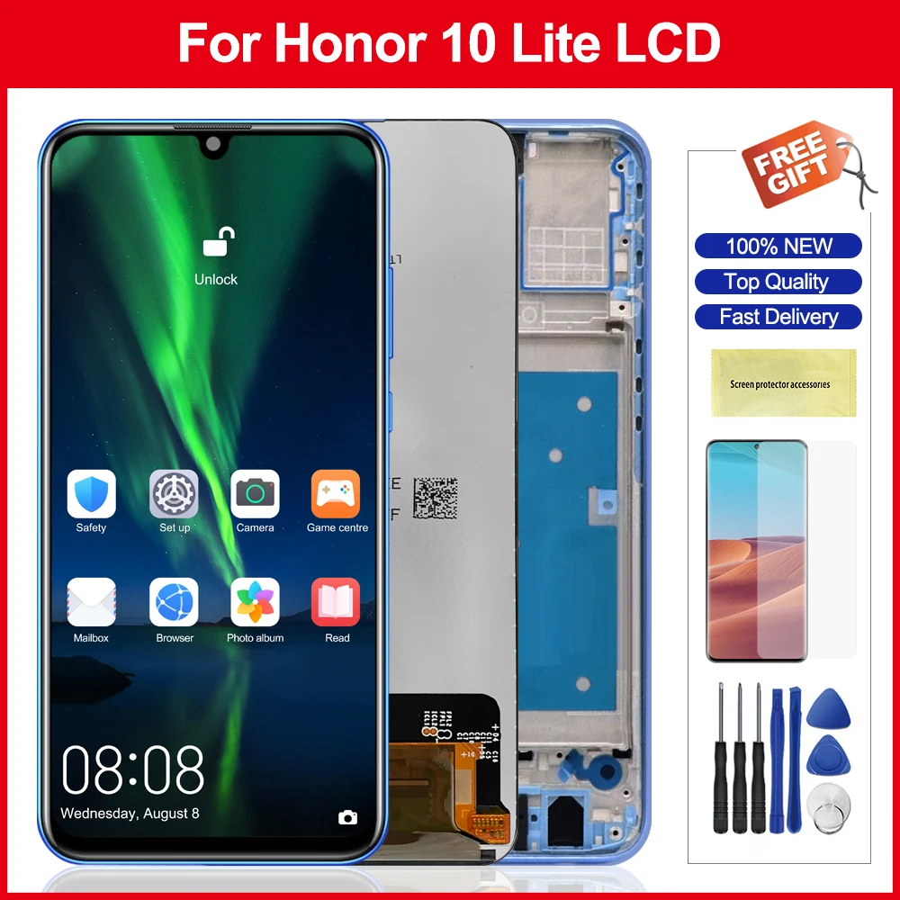 6 21 &quotэкран для Huawei Honor 10 Lite ЖК дисплей сенсорный экран Сенсорная