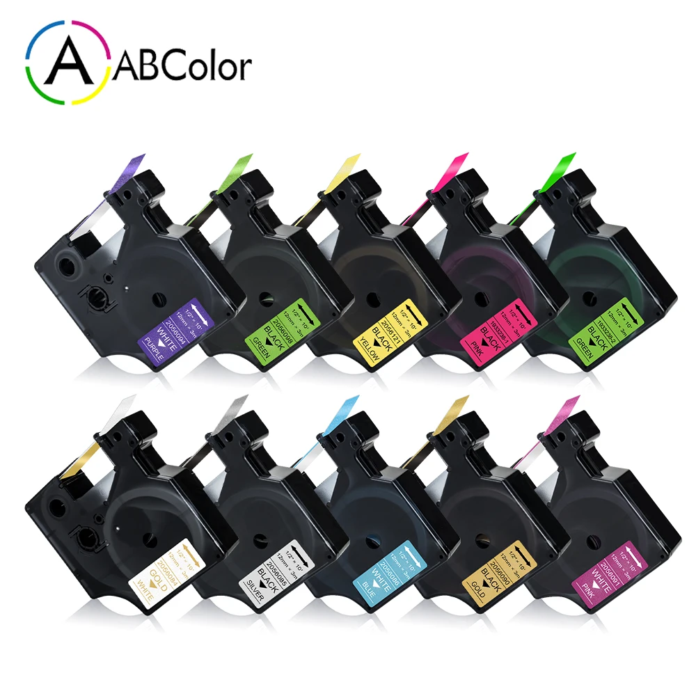 

3PK Tape for DYMO D1 Tape 2056091 2056086 Glitter Color Labels 2056090 2056094 2056098 2056121 for DYMO Label Maker LM 160 280