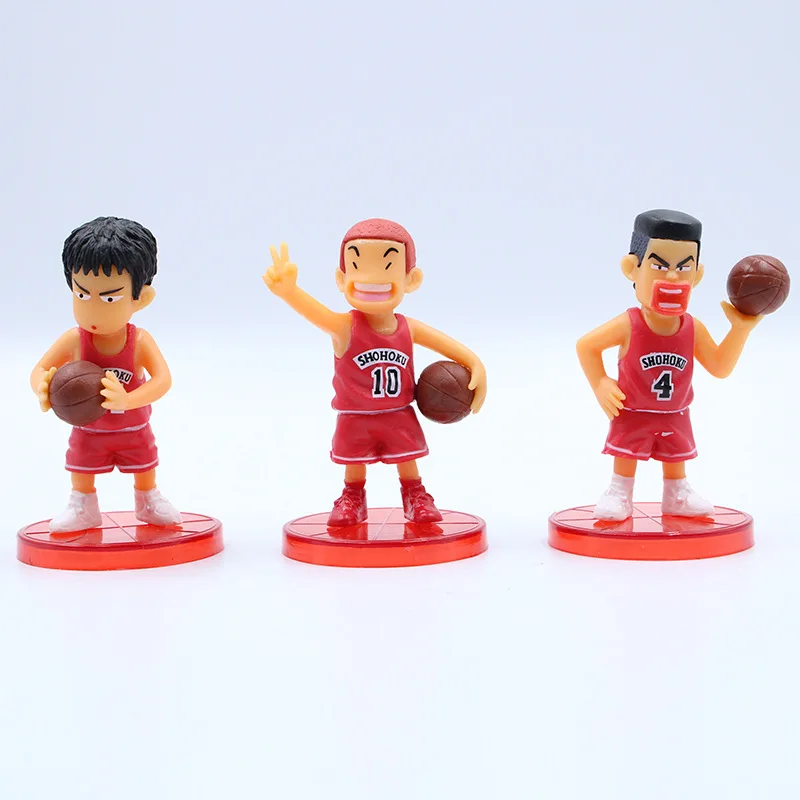 7,3 см 5 шт./партия на основе мультфильма Slam Dunk Shohoku баскетбольная фигура игрока игрушка Hanamichi Rukawa Kaede аниме модель