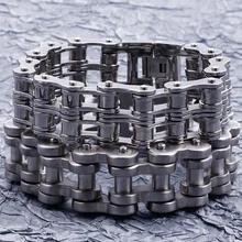 13/22 мм толщиной Нержавеющая сталь двойной Слои уход за кожей лица маска Велосипедный спорт мотоцикл браслет цепочка Для мужчин тяжелый мужской Браслеты массивные ювелирные изделия в байкерском стиле