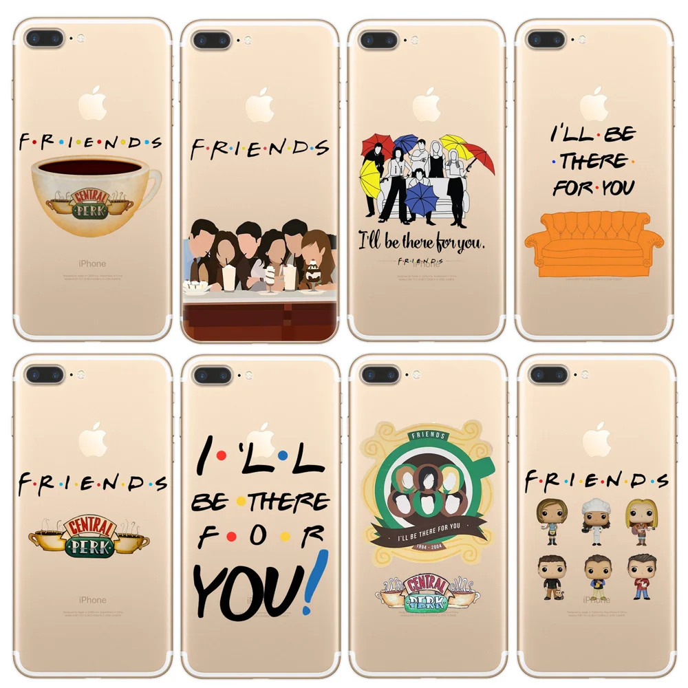 

For iPhone X XR XS Max 7 7Plus 8 8Plus 6 6S Plus 5 5S SE Phone Case Friends TV Show Funny Central Perk Park TPU Soft Cover Coque