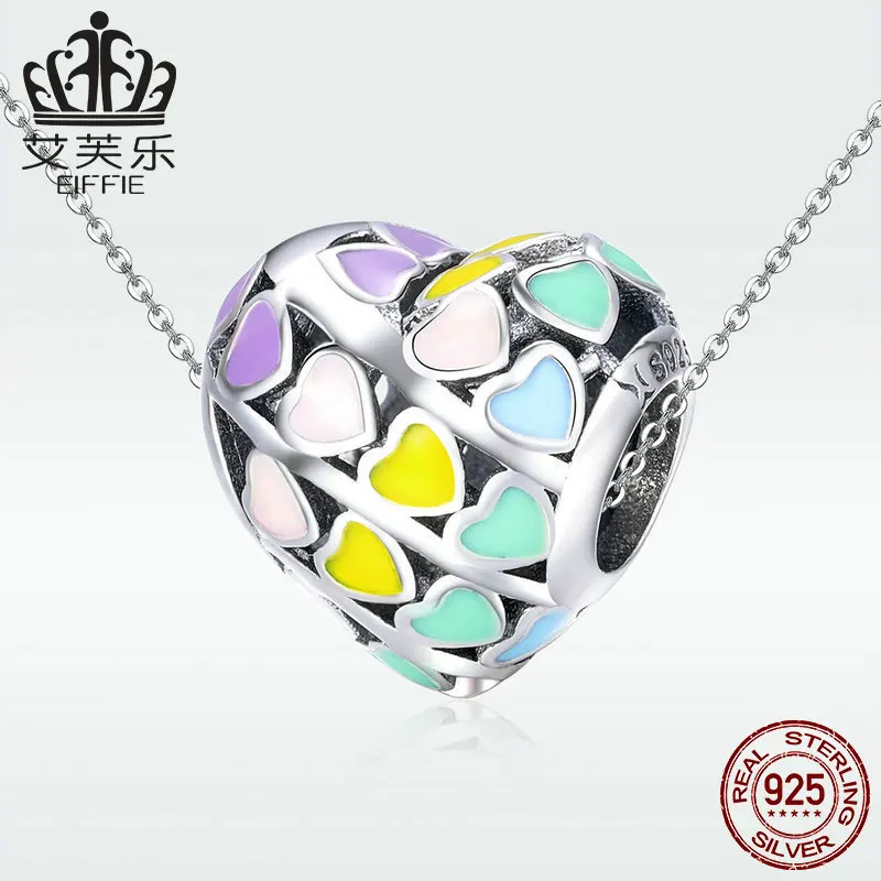 Сердце Diy аксессуары натуральный камень бусины для изготовления ювелирных изделий Подходит Шарм pandora браслет серебро 925