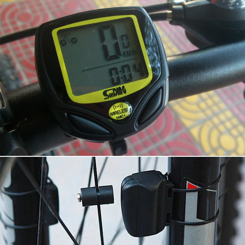 

1 Set Waterproof Wireless speed monitor Code Meter Odometer Bicycle Code Table 548C Manual bike upgrade