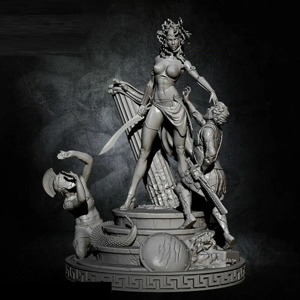 1:32 Scale Resin Figure Unpainted Model Kit Queen Medusa Collect Unassambled I1J0 | Игрушки и хобби