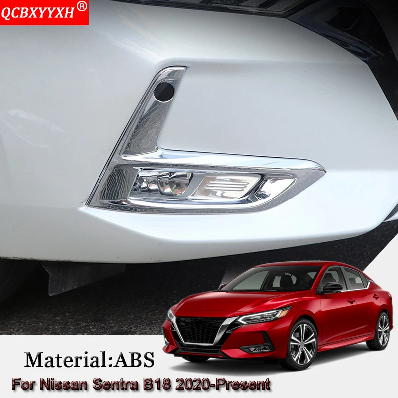 Автомобильный Стайлинг ABS Автомобильный задний противотуманный светильник рамка наклейки блестки крышка автомобильные аксессуары Подходит для Nissan Sentra B18-настоящее время