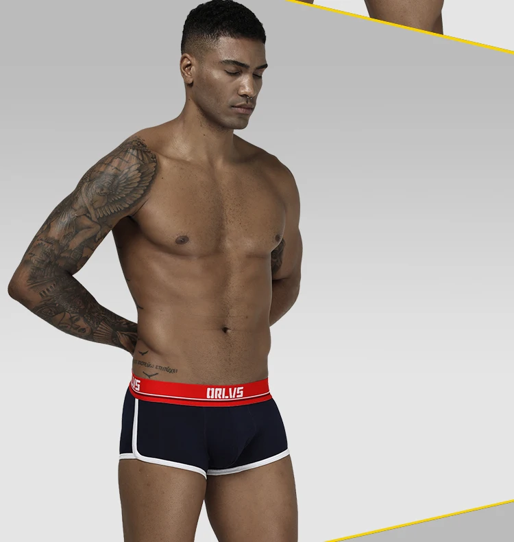 Для мужчин гей мужское нижнее белье, боксеры, Cueca, хлопок Boxershort Мужская одежда мужские трусы Трусы-шорты воздухопроницаемая комфортная обувь Homme OR198