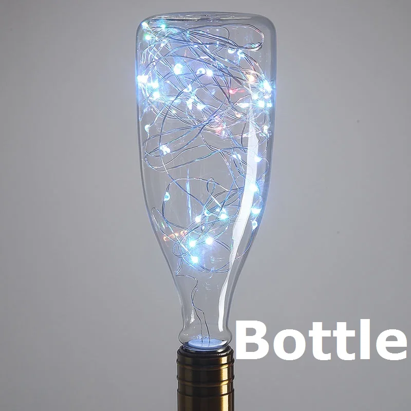 Bottle RGB Led Light Bulbs 3D Decoration Bulb A60 Bottle CT G80 G95 G125 ST64 Heart Skull E27 Ampoule Holiday Lights Lamp For Home Decor - Цвет: Bottle RGB