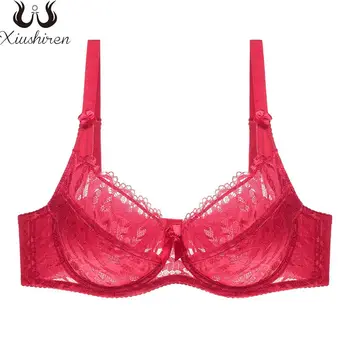 

Xiushiren Full Cup Lace Bras For Women Adjusted-straps Underwire Bra Sexy Women Underwear Lace Bralette Top Large C D DD E Cup