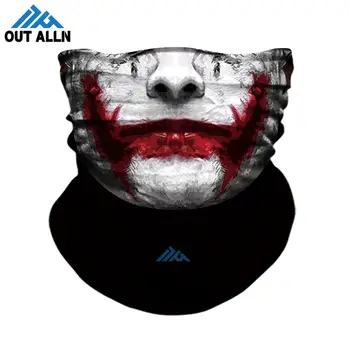 

3D Skull Bandana Neck Buffs Trekking Motorcycle Face Mask Joker Magic Bandana Headband Deadpool Tube Scarf Hunting Ski Balaclava
