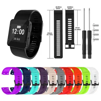 

TPU Soft Wristband Metal Clasp Watch Strap for Garmin Forerunner 35/30 Smart Watch