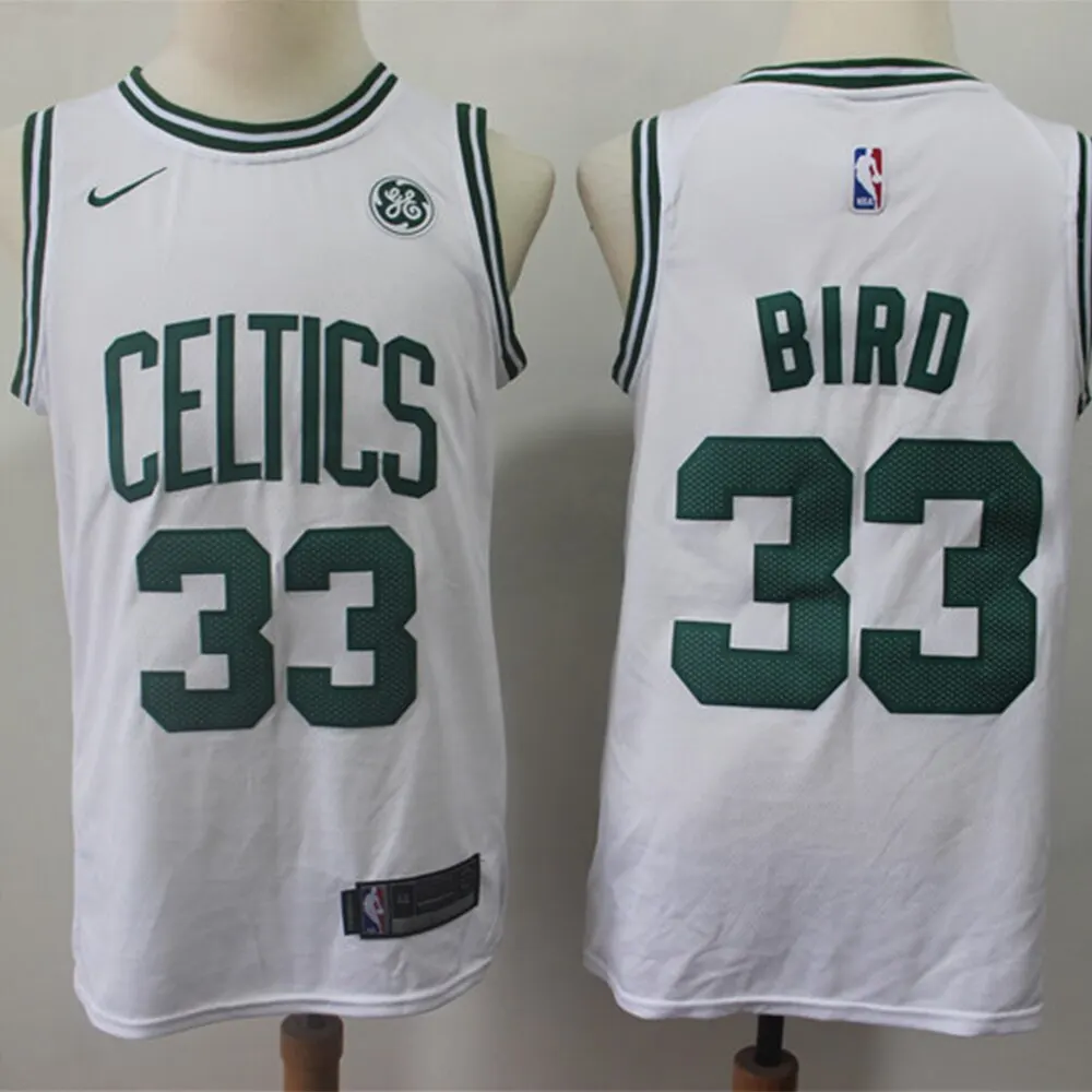 Boston Celtics #33 Larry Bird Retro Swingman Jersey White Basketball Jersey 