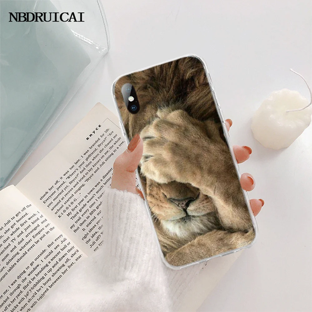 NBDRUICAI красочный лев тигр леопард волк Новое поступление чехол для мобильного
