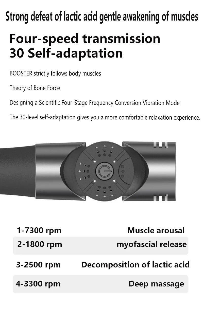 Усилитель Pro3 фитнес для мышц Вибрационный Массажный пистолет Электрический массажер для тела Глубокое расслабление фасции упражнения облегчение боли
