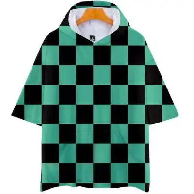 [Сток] Kimetsu no Yaiba Tanjirou Nezuko Zenitsu Giyuu пуловер для косплея рубашка с капюшоном XS-4XL унисекс - Цвет: Оранжевый