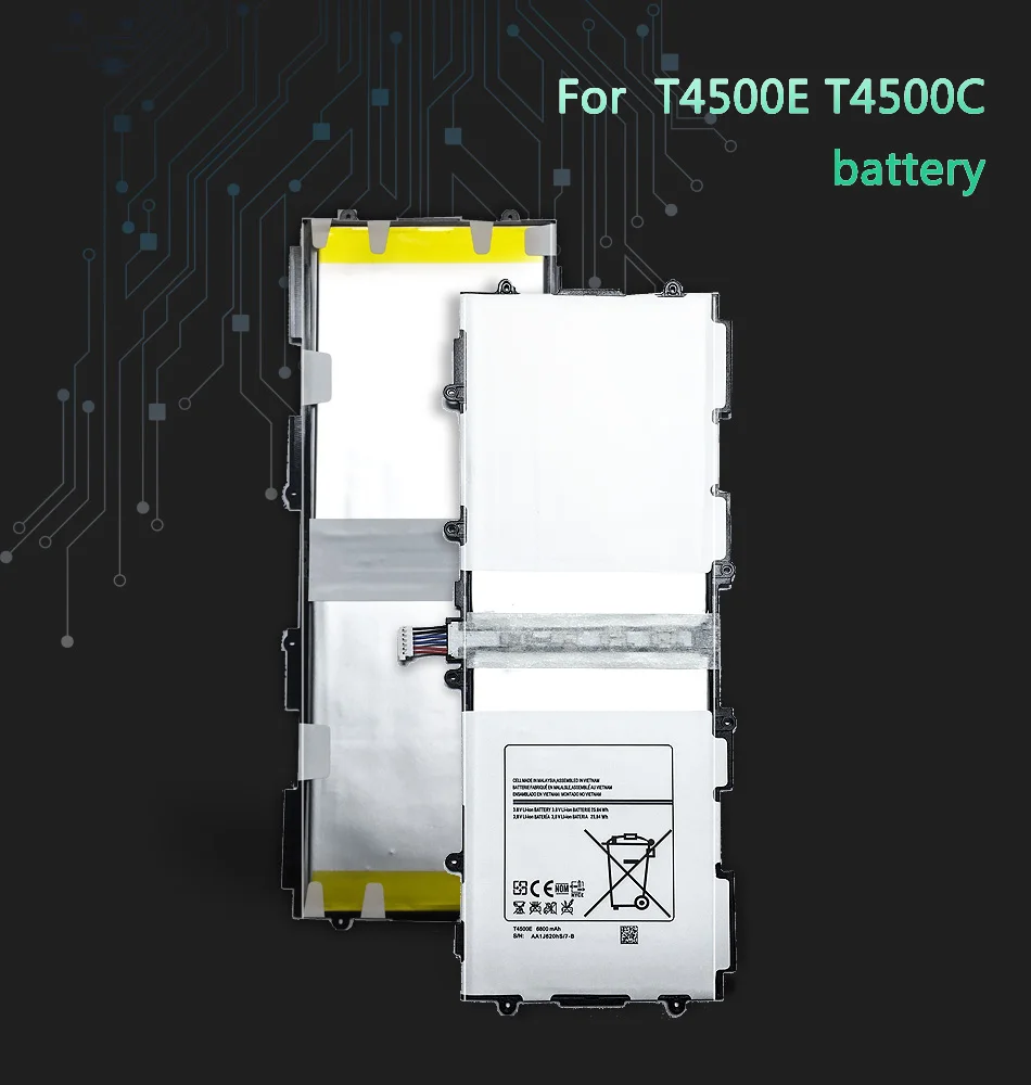 KiKiss Высококачественный аккумулятор для планшета T4500E T4500C 6800 мАч для samsung Galaxy Tab 3 10,1 GT P5200 P5210 P5220 P5213