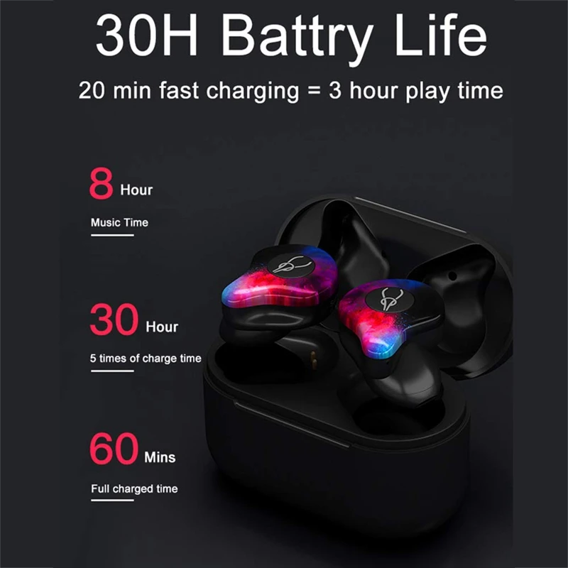 Беспроводные наушники Sabbat X12 Pro TWS, 5,0, Bluetooth, спортивные наушники, Hi-Fi гарнитура, свободные руки, водонепроницаемые наушники для телефона samsung
