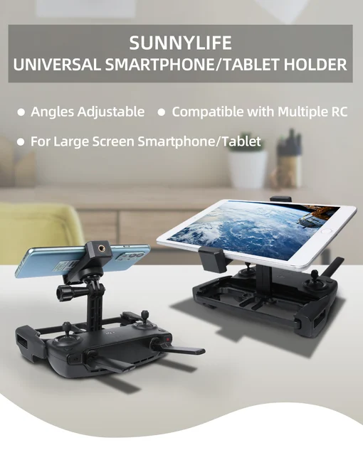 Supporto Per Tablet E Telefono Per Telecomando Drone DJI Air 2 E Mini 2 | Regolabile E Rimovibile