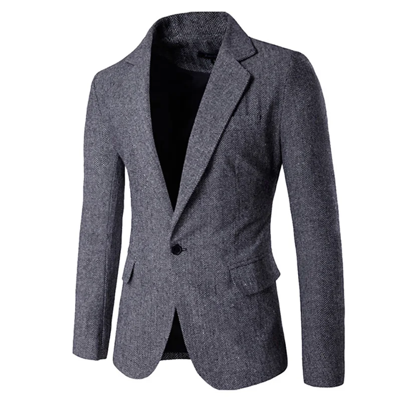 

Autumn Men Blazer New Spring Fashion Brand Slim Fit Men Suit Blazers Single Breasted Jacket Stylish Men Suit Business Blazers
