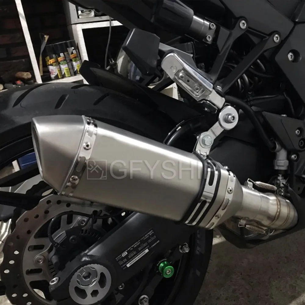 Z 1000SX мотоцикл Akrapovic выхлопная труба и Соединительная труба для Kawasaki Z1000 SX 2010- выхлопная Escape Slip-on Z 1000 SX