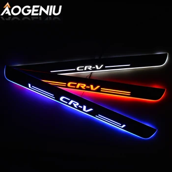 

Led Door Sill Acrylic Customize Compatible For Honda CRV 2000-2020 Scuff Plate Dynamic Moving Light Car Interior Accessories