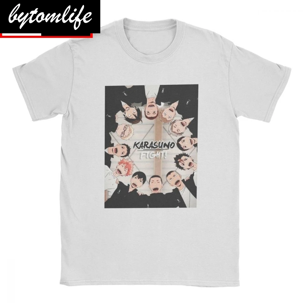 Для мужчин футболка школьной волейбольной команды (Karasuno кошмарным Винтаж