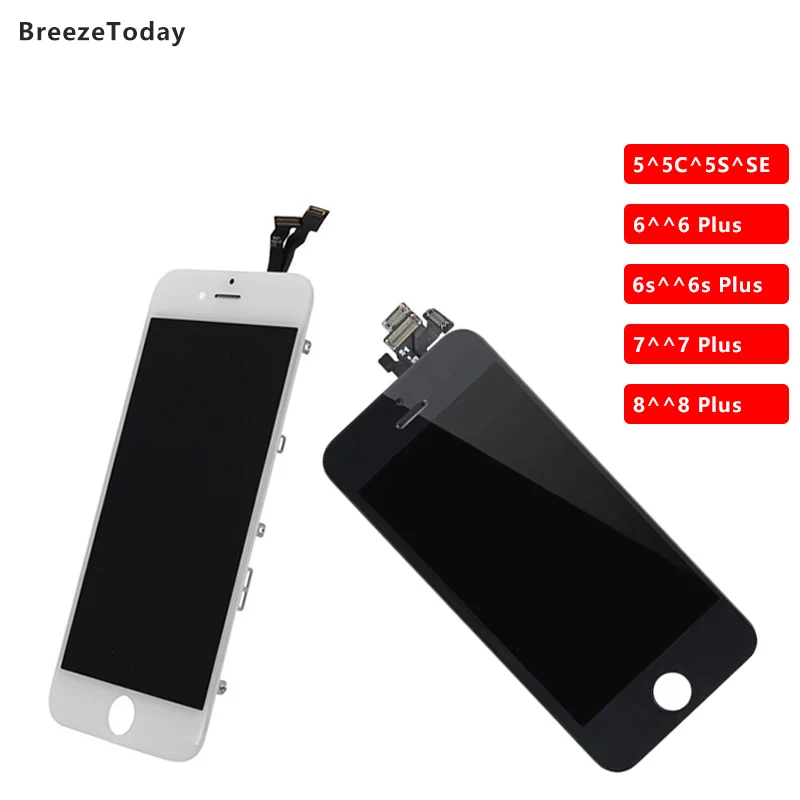 LCD Screen For iPhone 6s Display 6 7 8 Plus 5 5C 5S SE Replacement | Мобильные телефоны и аксессуары